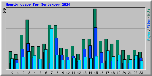 Hourly usage for September 2024