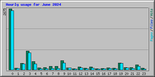 Hourly usage for June 2024