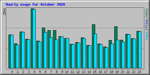 Hourly usage for October 2026